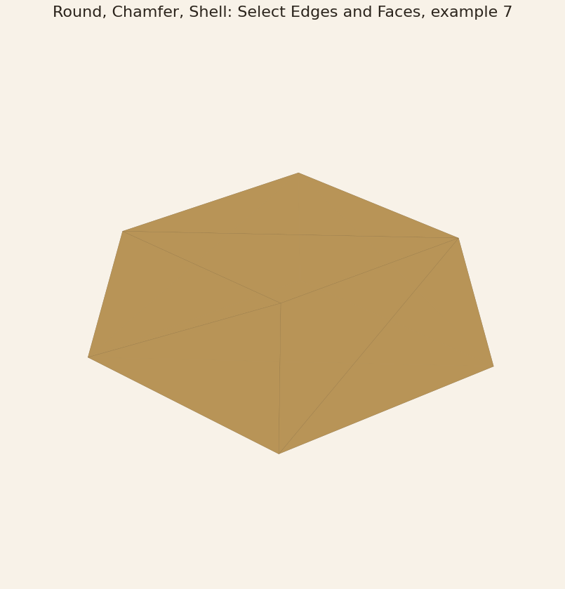 Rendered output for Round, Chamfer, Shell: Select Edges and Faces, example 7